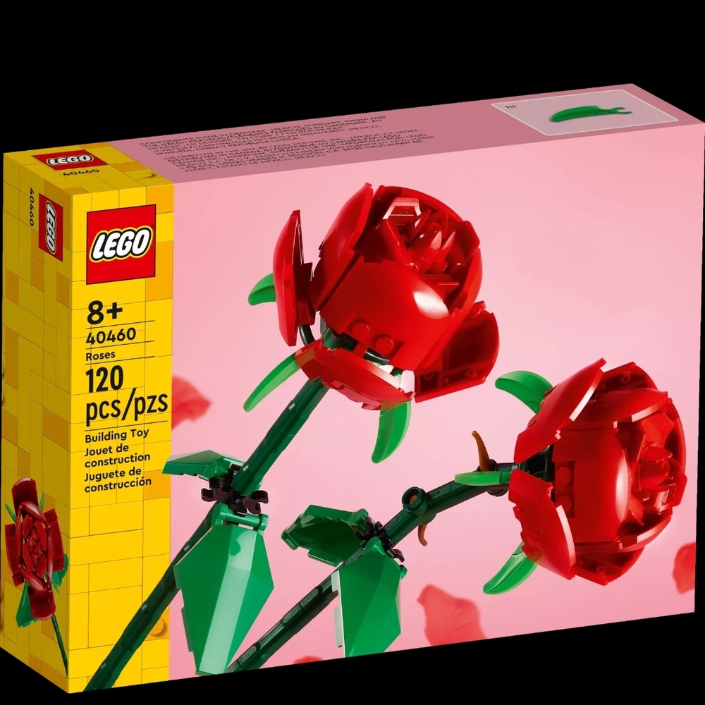 LEGO Red and Green Rose Building Set